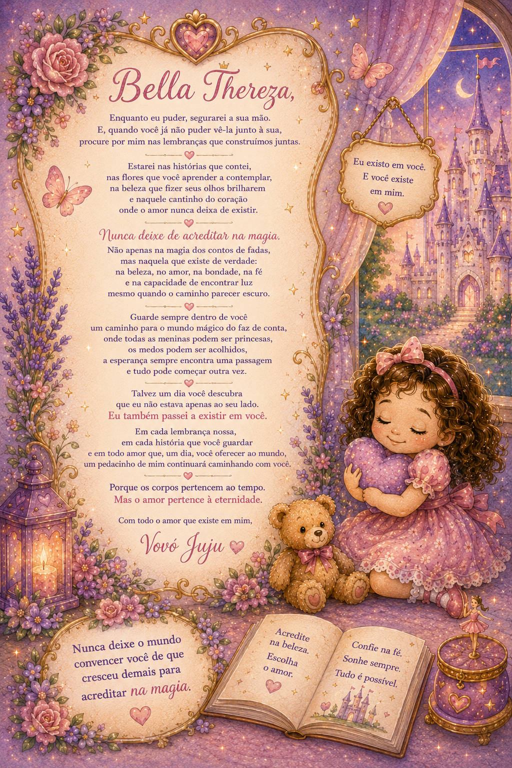 Porque os corpos pertencem ao tempo. Mas o amor pertence à&nbsp;eternidade.